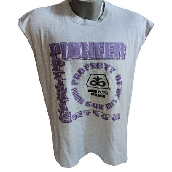 Vintage Men's T-shirt XL Single Stitch Pioneer Seeds Hybrid 1990's Screen Stars - Picture 1 of 5